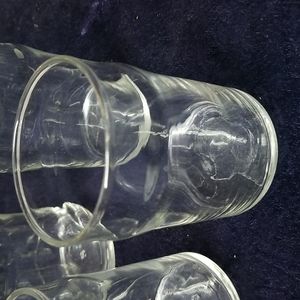 Federal 3⅞" Drinking Glasses Tumblers Clear Set of 6